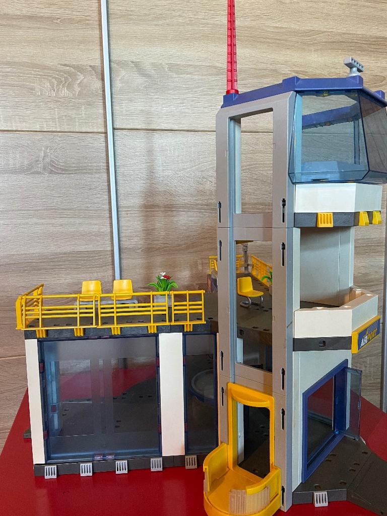 Playmobil aéroport et avion, Enlèvement, Utilisé, Ensemble complet