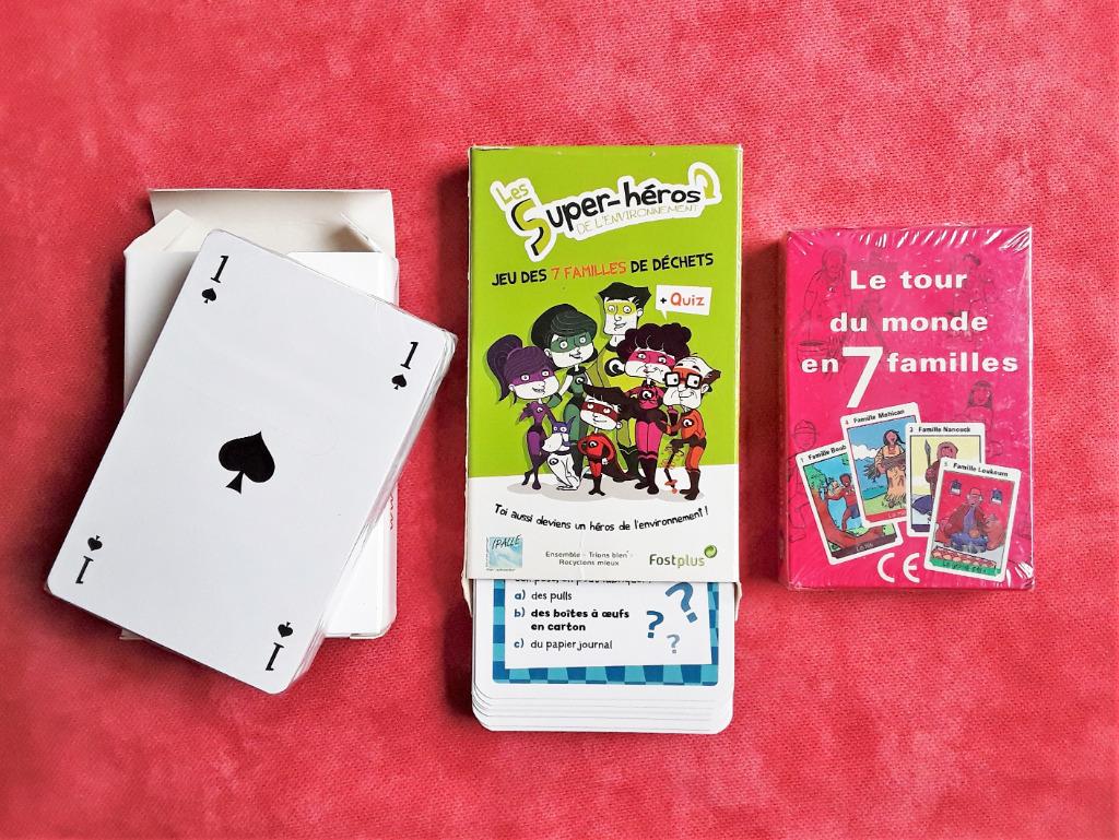 Kaartspellen NIEUWSTAAT: traditioneel + 7 gezinnen + quiz, Hobby en Vrije tijd, Gezelschapsspellen | Kaartspellen, Zo goed als nieuw