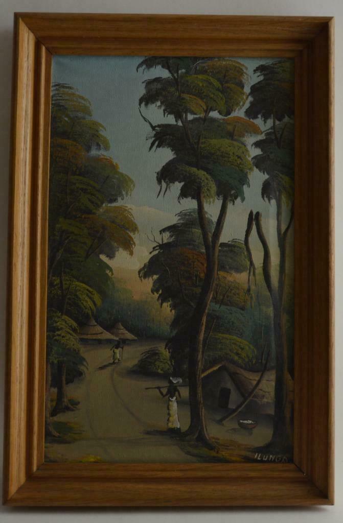 Peinture africaine IIunga, Antiquités & Art, Enlèvement ou Envoi