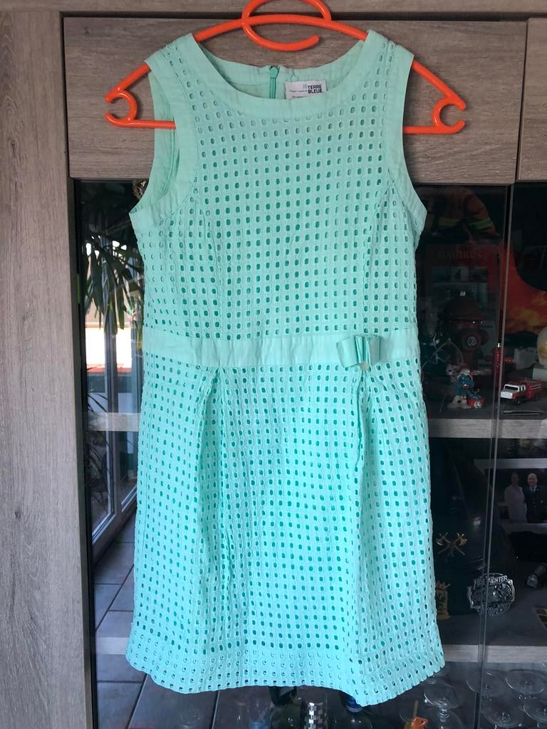 Mintgroen kleedje maat S merk Terre bleue, Ophalen, TERRE BLEU., Zo goed als nieuw, Maat 36 (S)