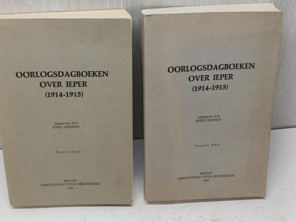 Oorlogsdagboeken over Ieper 1914-1915 Jozef Geldhof, Boeken, Ophalen of Verzenden, Gelezen