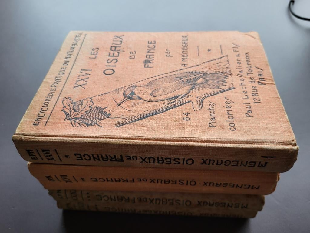 Les Oiseaux de France A. Menegaux 4 tomes, Enlèvement ou Envoi