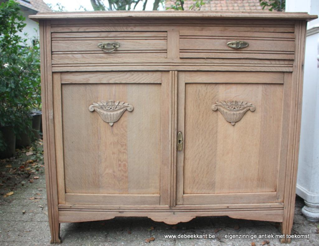 Retro vintage antieke oude kast dressoir opgekuist, Ophalen of Verzenden