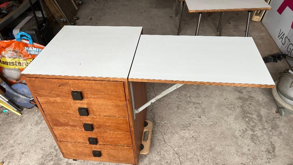 ladenkast met opklapbare verlenging, Huis en Inrichting, Kasten | Ladekasten, Ophalen, Gebruikt, 5 laden of meer, 50 tot 100 cm