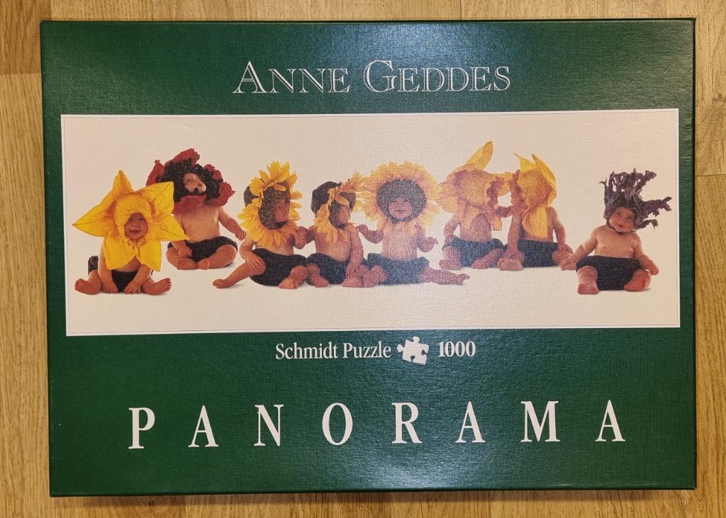 puzzel anne geddes 1000 stukken panorama, Enlèvement, Comme neuf