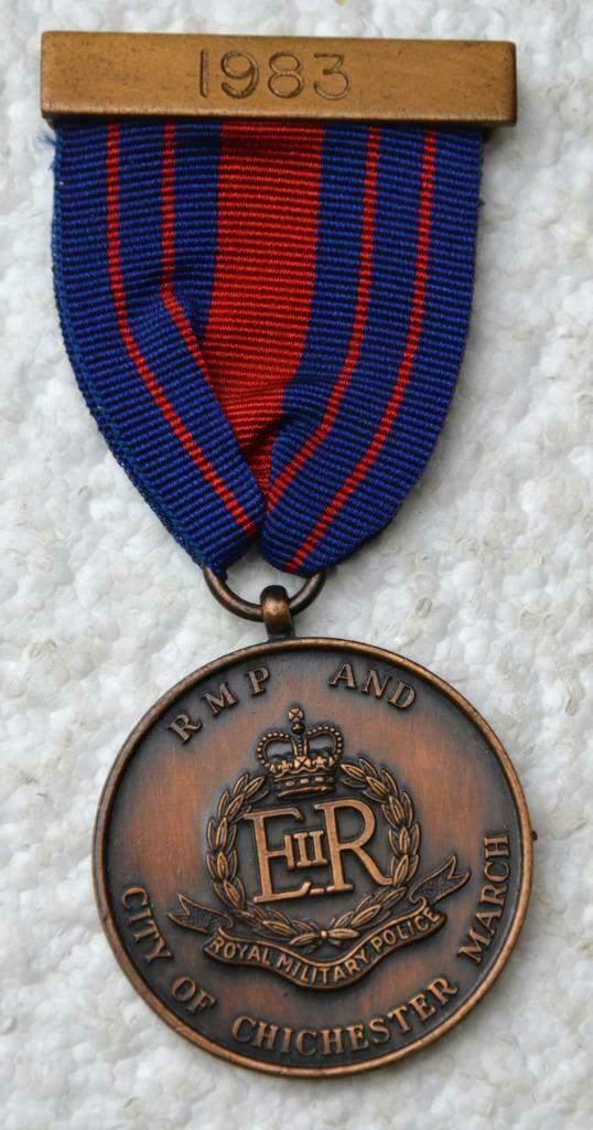 Medaille, Royal Military Police March, Manchester 1983, Enlèvement ou Envoi, Armée de terre, Ruban, Médaille ou Ailes