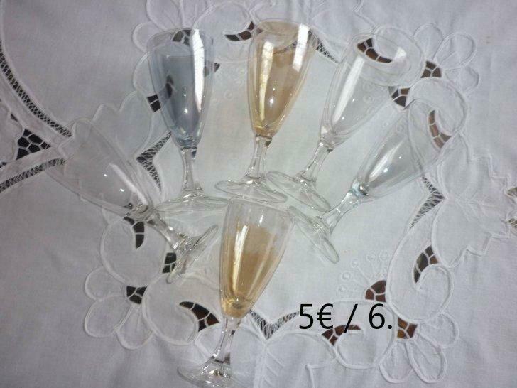 Flûtes à champagne, Enlèvement, Utilisé, Verre ou Verres