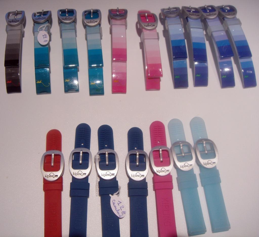 Bracelets neufs silicone/tissu/cuir/acier montres KIPLING, Bijoux, Sacs & Beauté, Accessoires Autre, Enlèvement ou Envoi, Neuf