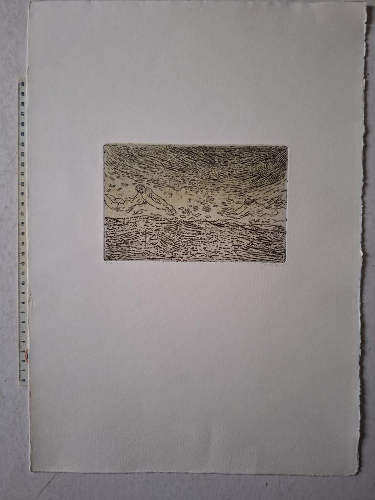 Ets Jan Pieter Cornelis "Zwemmers" uit 2003, Antiek en Kunst, Kunst | Etsen en Gravures, Ophalen of Verzenden, Ets, Gesigneerd