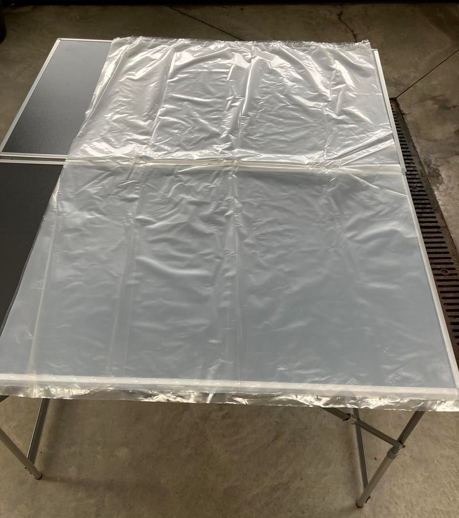 Stevige Transparante Plastic zakken, 90x120 cm., Ophalen