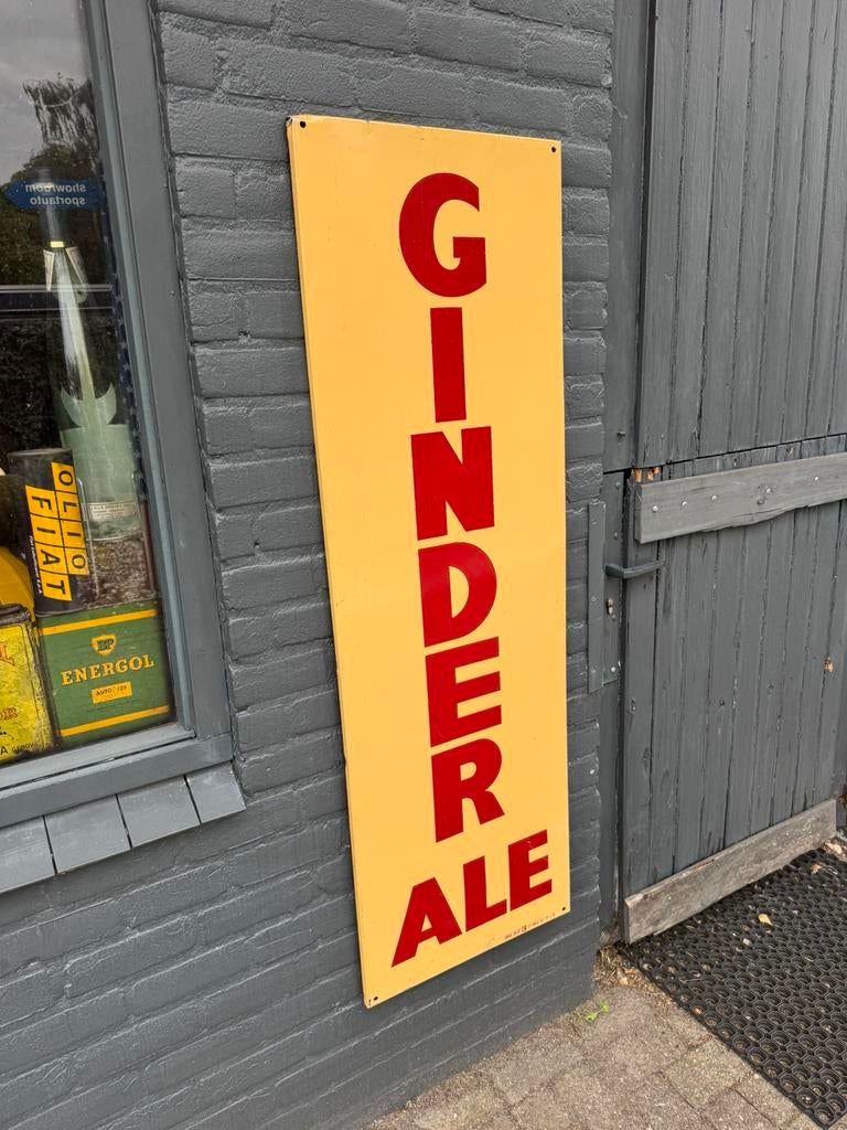 Panneau d'affichage ancien GINDER ALE, Enlèvement, Utilisé, Panneau publicitaire