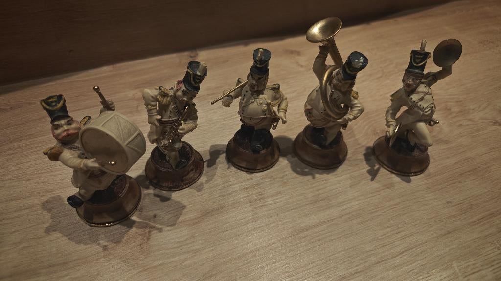 Vintage fanfarefiguurtjes – Kunststof, Ophalen of Verzenden