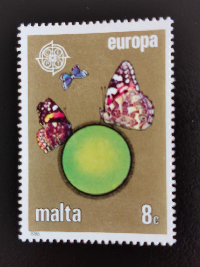 Malte 1986 - Europe CEPT - insectes - papillons **, Enlèvement ou Envoi, Malte, Non oblitéré