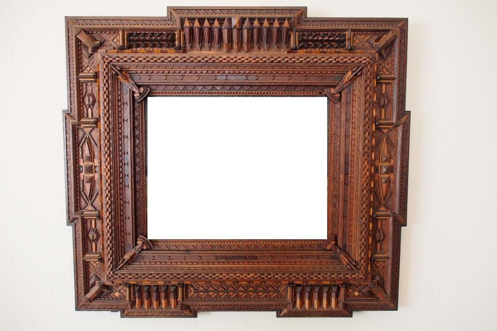 Houten sierkader De Coene medewerker W Alderweireldt Decoene, Ophalen of Verzenden