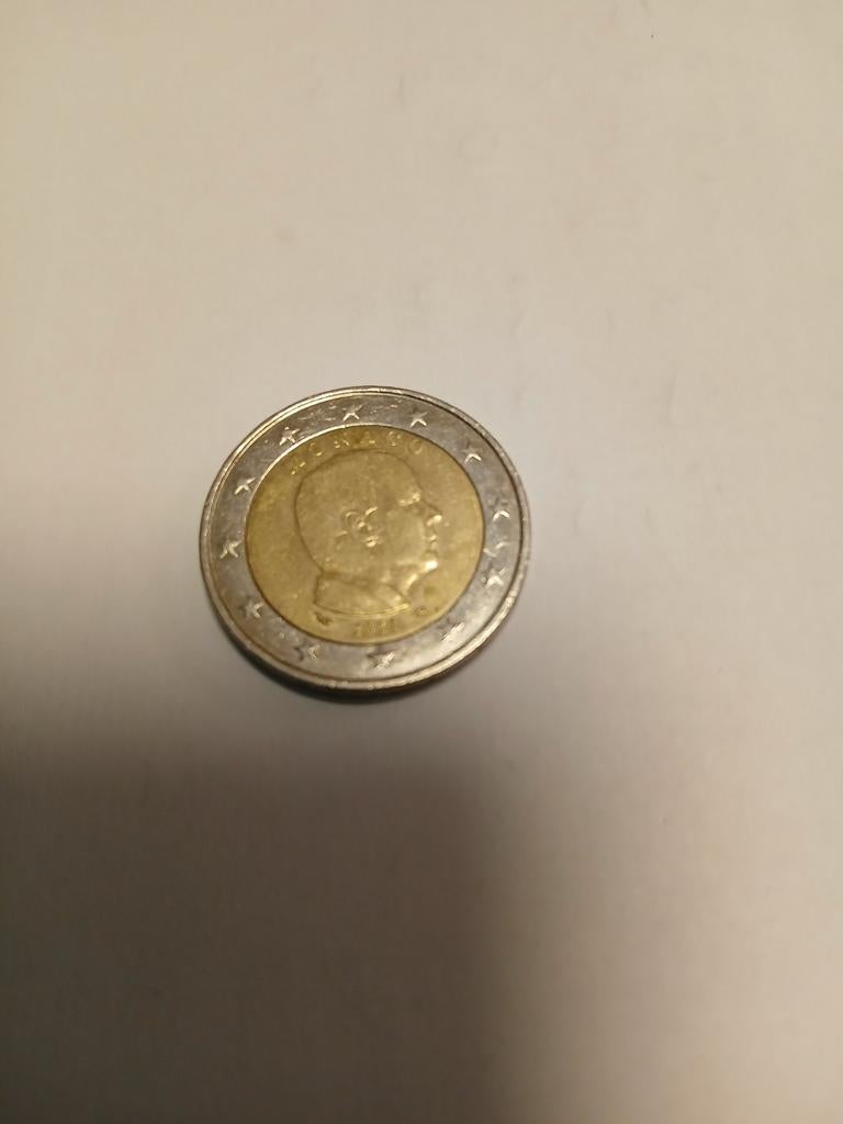 Monaco 2 euro munt, Postzegels en Munten, Munten | Europa | Euromunten, Ophalen of Verzenden, Monaco, 2 euro