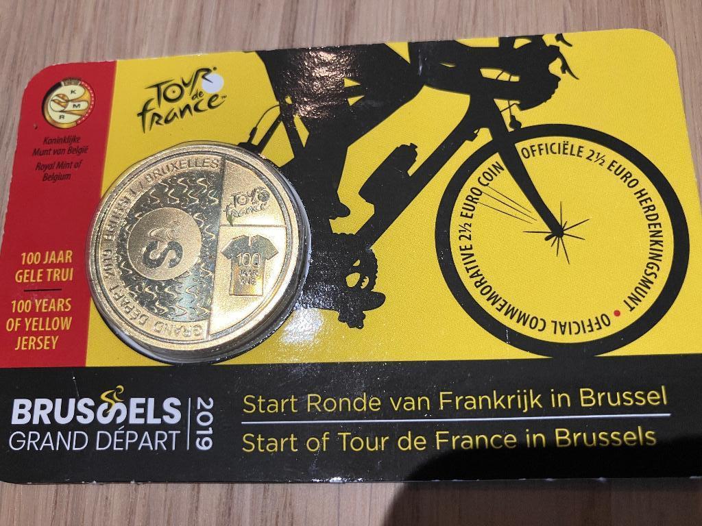 Herdenkingsmunt tour de france 2019, Verzamelen, Ophalen of Verzenden, Nieuw