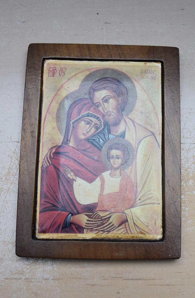 Icoon Heilige Familie, Ophalen of Verzenden, Gebruikt, Overige typen, Christendom | Katholiek