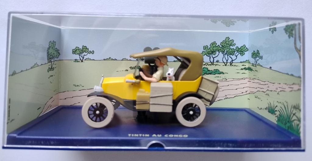 Tintin au Congo - gele Ford model T, Envoi, Tintin, Comme neuf, Statue ou Figurine