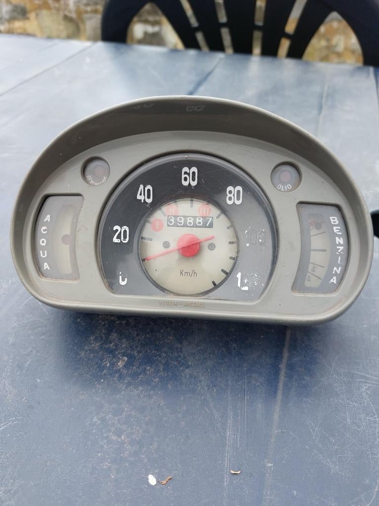 Compteur vintage Fiat 600, années 60, Autos : Pièces & Accessoires, Enlèvement ou Envoi, Utilisé, Fiat