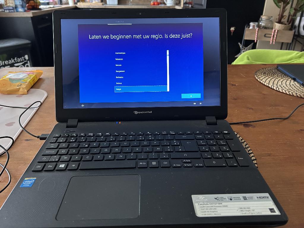 laptop packard bell, Computers en Software, Ophalen, Gebruikt, 15 inch, Azerty