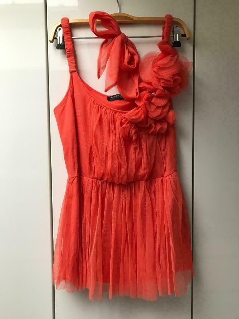 Rinascimento oranje tanktop en sjaal - Maat L, Oranje, Ophalen of Verzenden, Zo goed als nieuw, Zonder mouw
