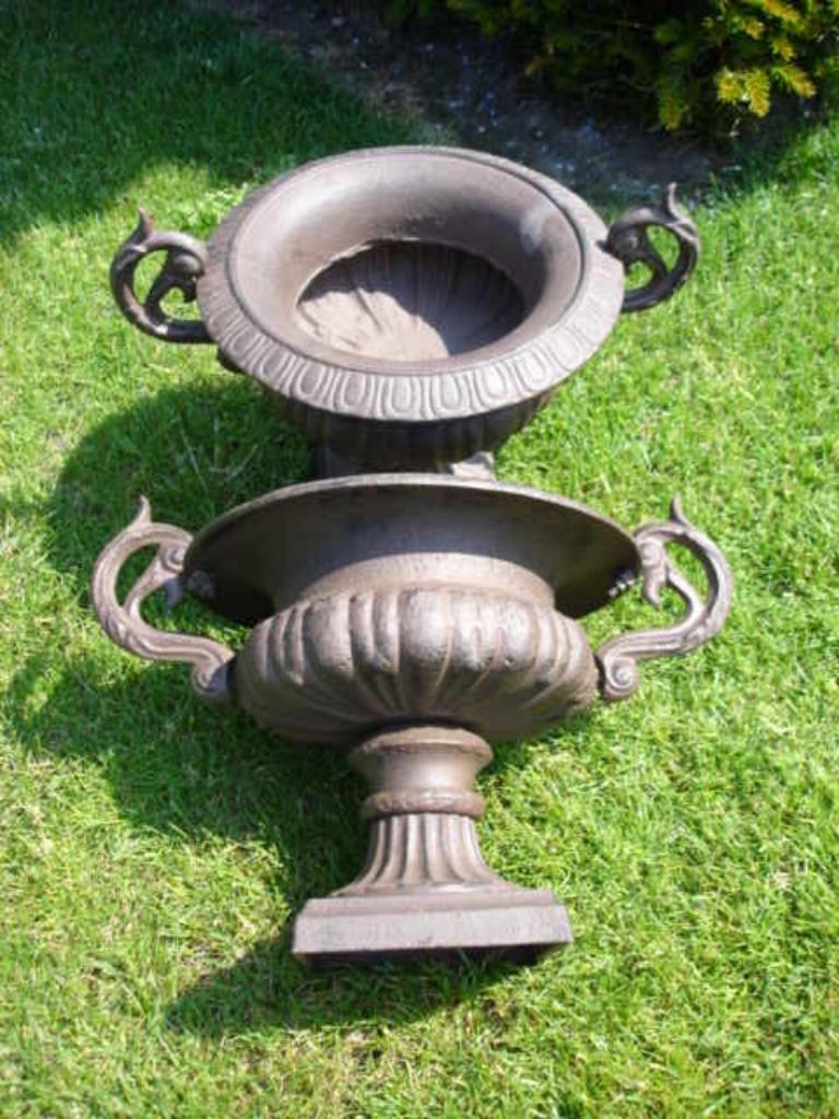 jardinière pot ,vasque ,vase en fonte pat brune ou gris ..., Enlèvement, Neuf