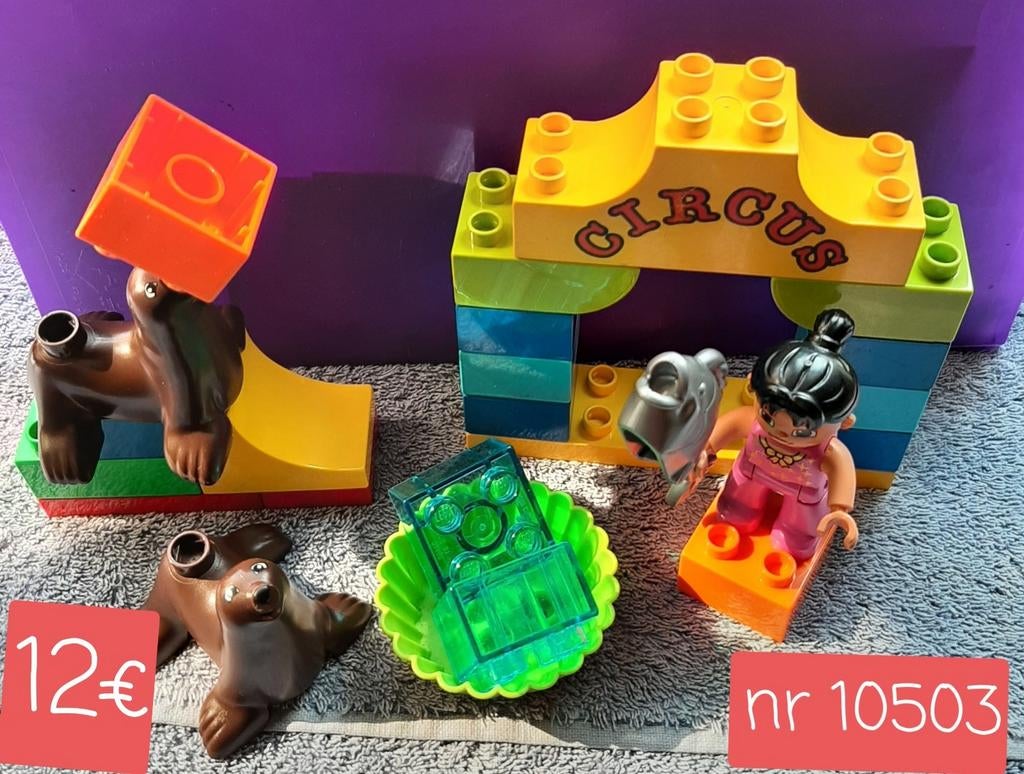 Lego duplo Circus met zeeleeuwen set nr 10503, Enlèvement ou Envoi, Comme neuf, Duplo