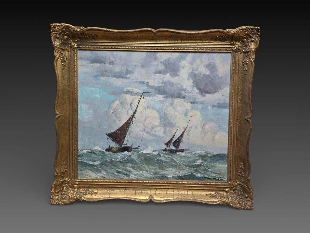 Luc Kaisin (1901-1983), huile sur toile, Antiek en Kunst, Ophalen of Verzenden