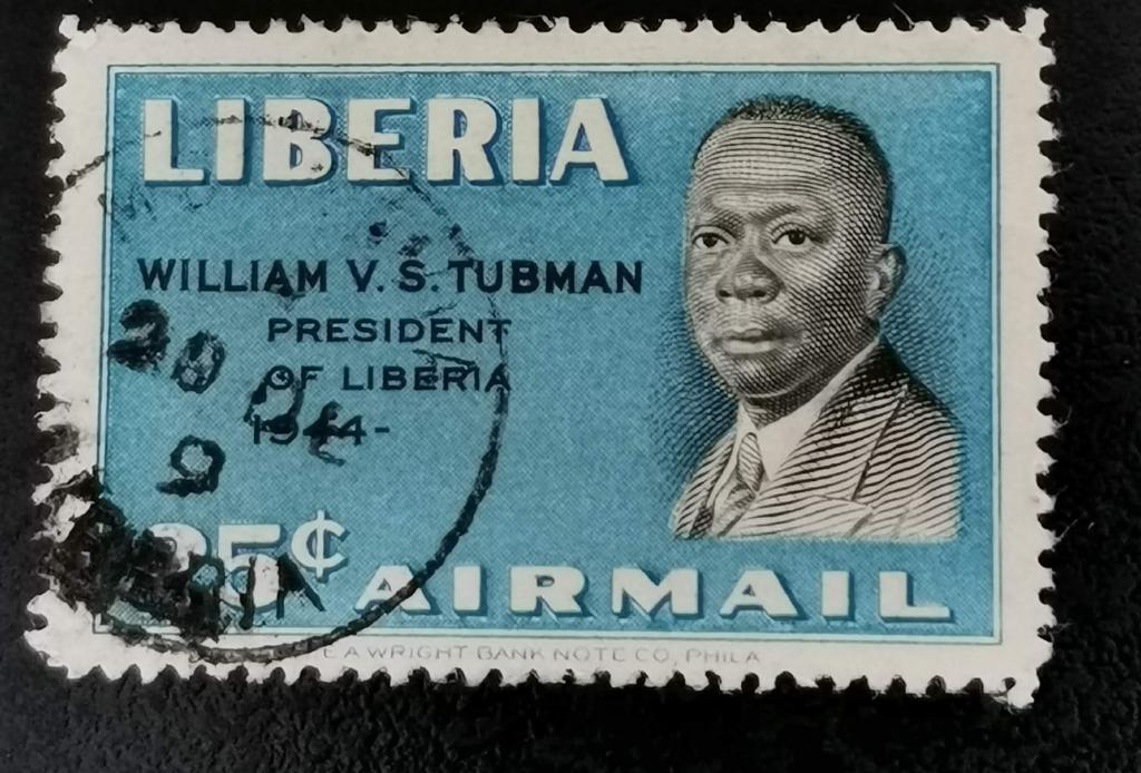 Libéria 1949 - Président Tubman, Enlèvement ou Envoi, Autres pays, Affranchi