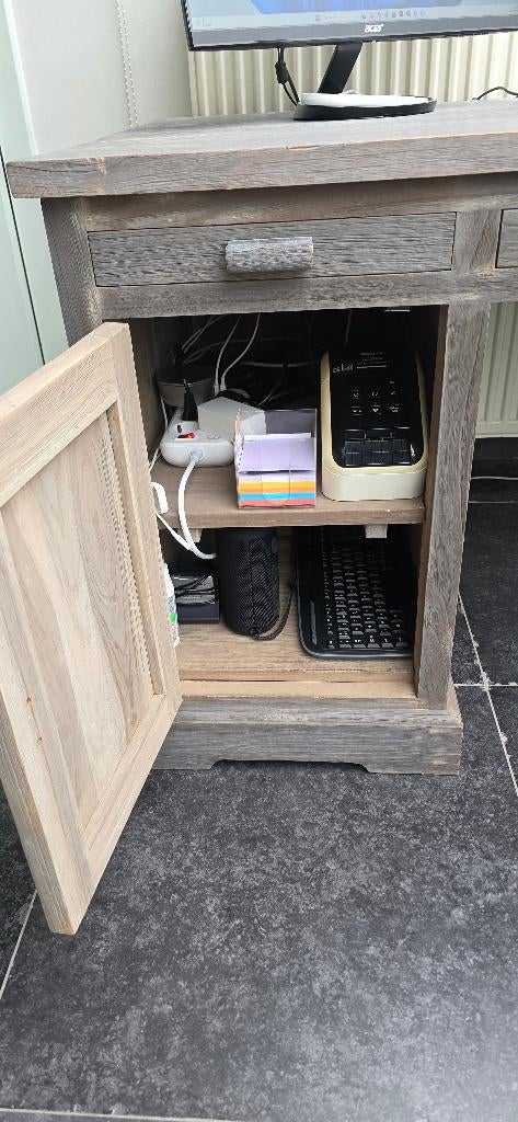 Bureau met lade en kast, Ophalen, Gebruikt