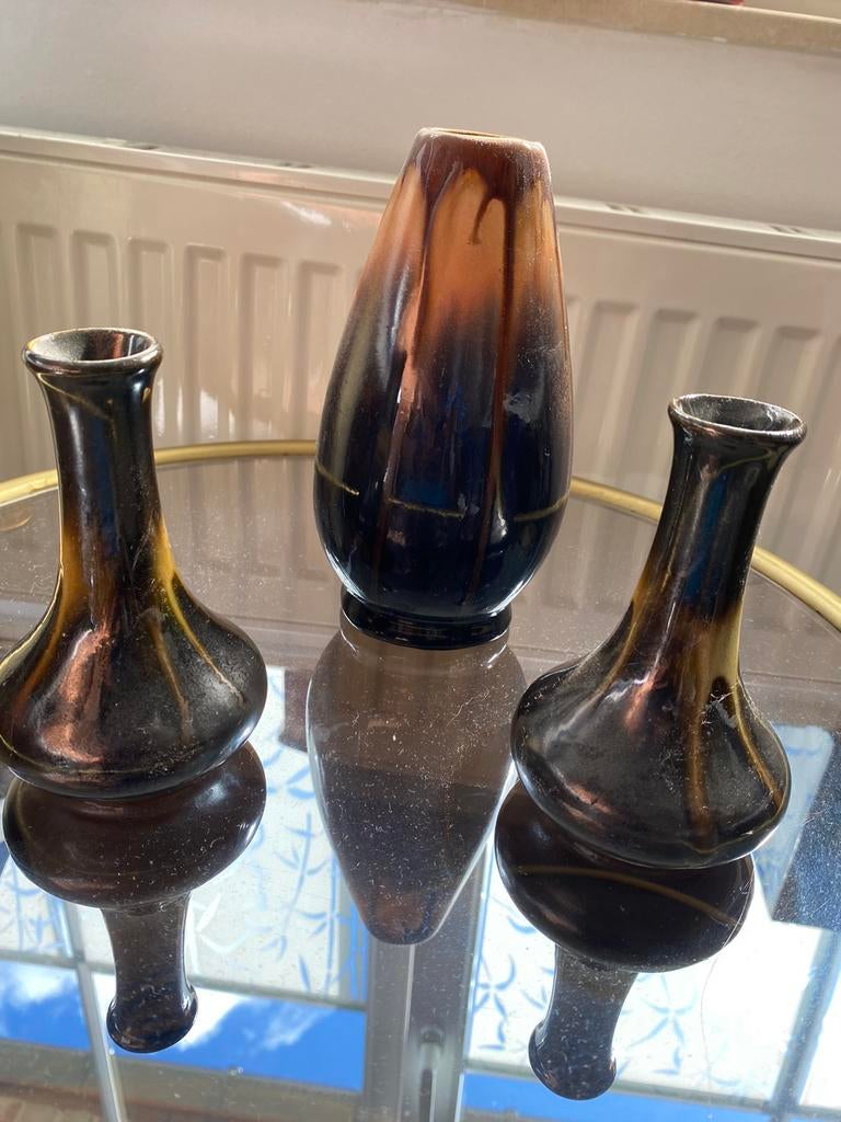 Thulin set, 3 vazen, Antiek en Kunst