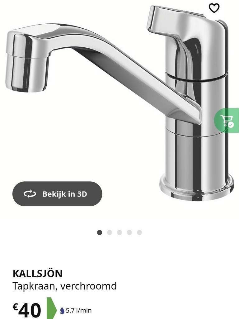 Nieuwe kraan Kallsjön - Ikea, Ophalen, Nieuw, Kraan