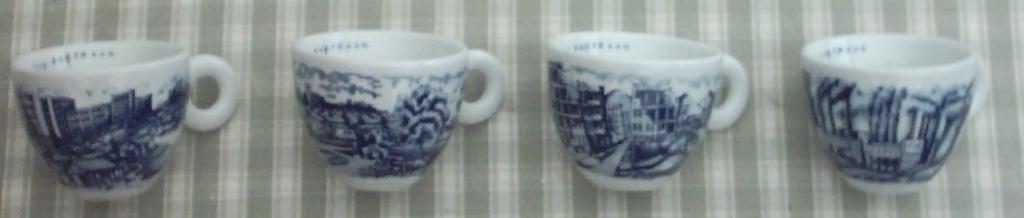 illy Rufus Willis delft espresso volledig set 12 stuks, Ophalen of Verzenden, Zo goed als nieuw