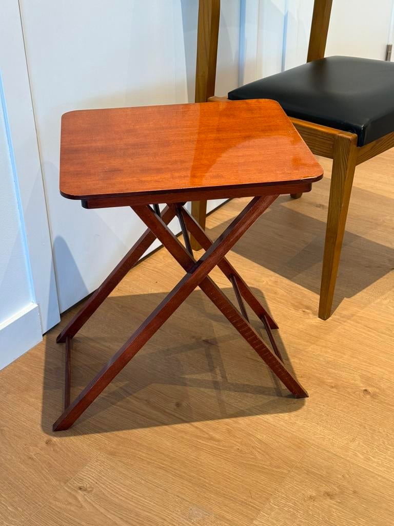Table d’appoint pliante en bois – inspiration scandinave, Enlèvement ou Envoi, Utilisé, Bois