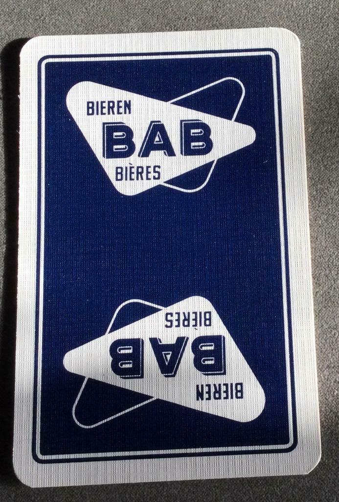 Bier brouwerij speelkaart BAB Brugge, Verzamelen, Ophalen of Verzenden, Zo goed als nieuw