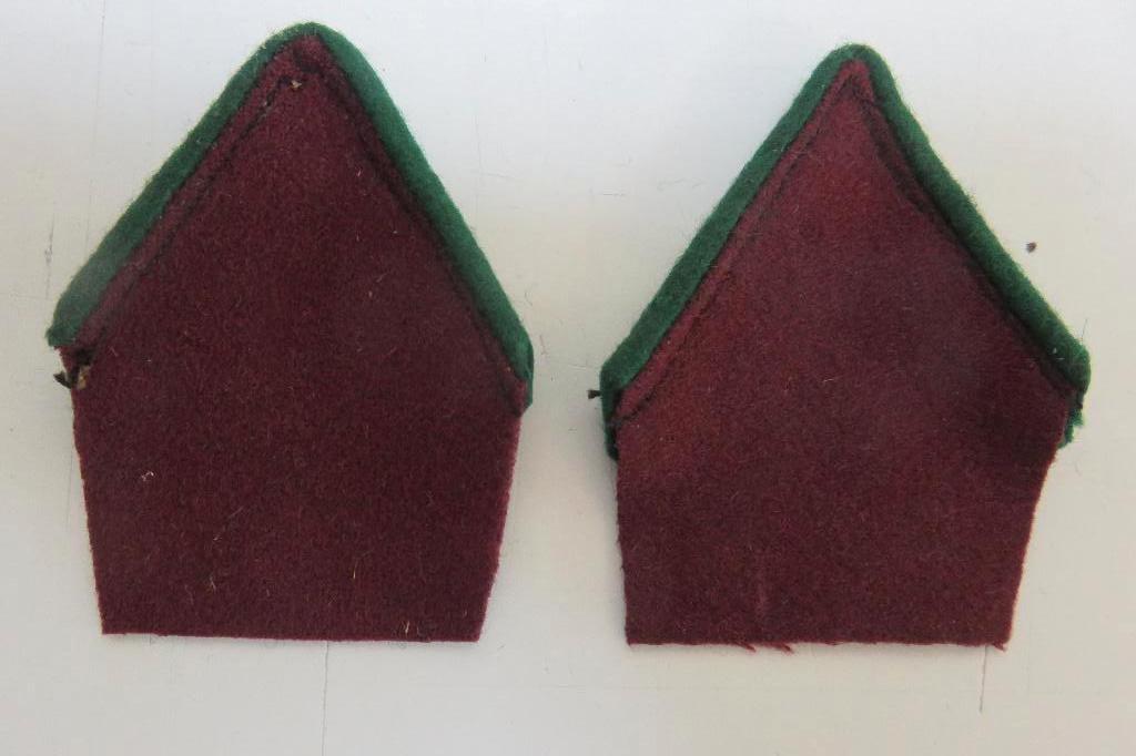 Paire de coins de cols Régiment des Guides, Enlèvement ou Envoi, Armée de terre, Emblème ou Badge