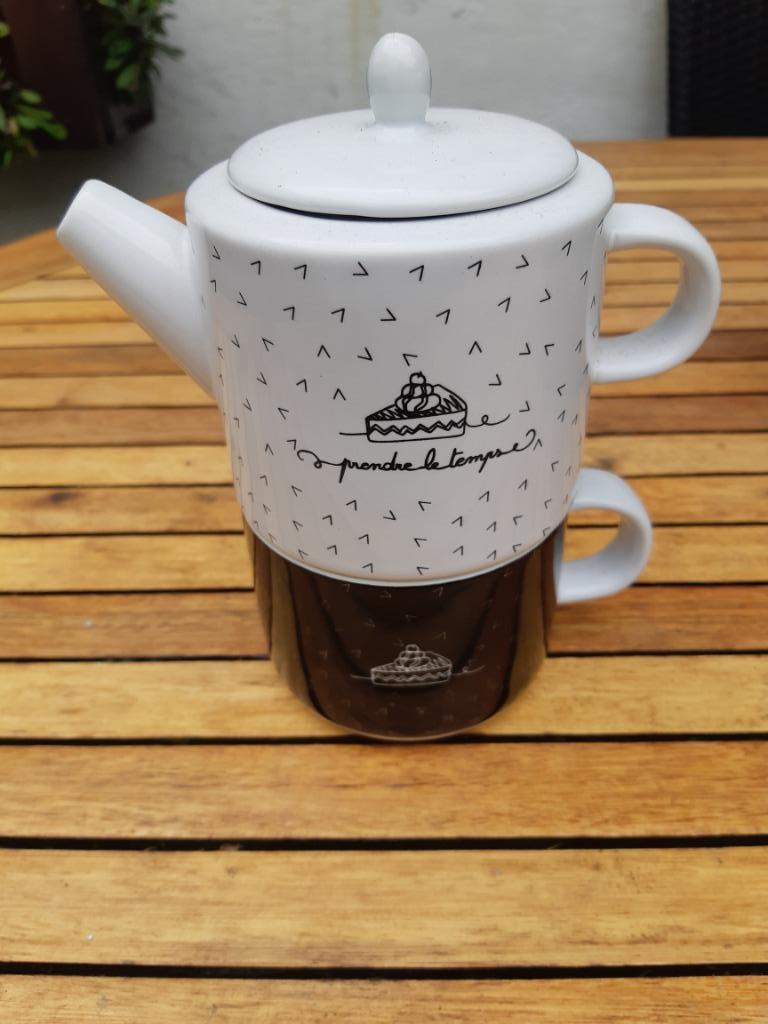 THEEPOT + TAS, Huis en Inrichting, Overige typen, Ophalen of Verzenden, Zo goed als nieuw, Overige stijlen