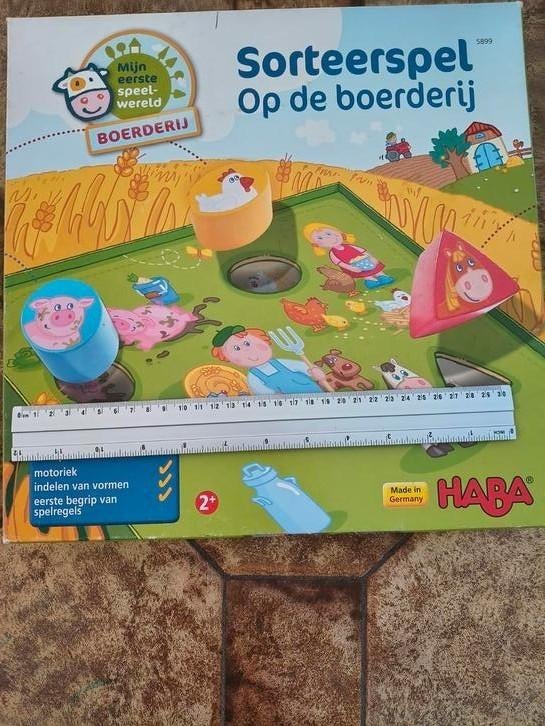 HABA sorteerspel op de boerderij, Kinderen en Baby's, Ophalen, Gebruikt