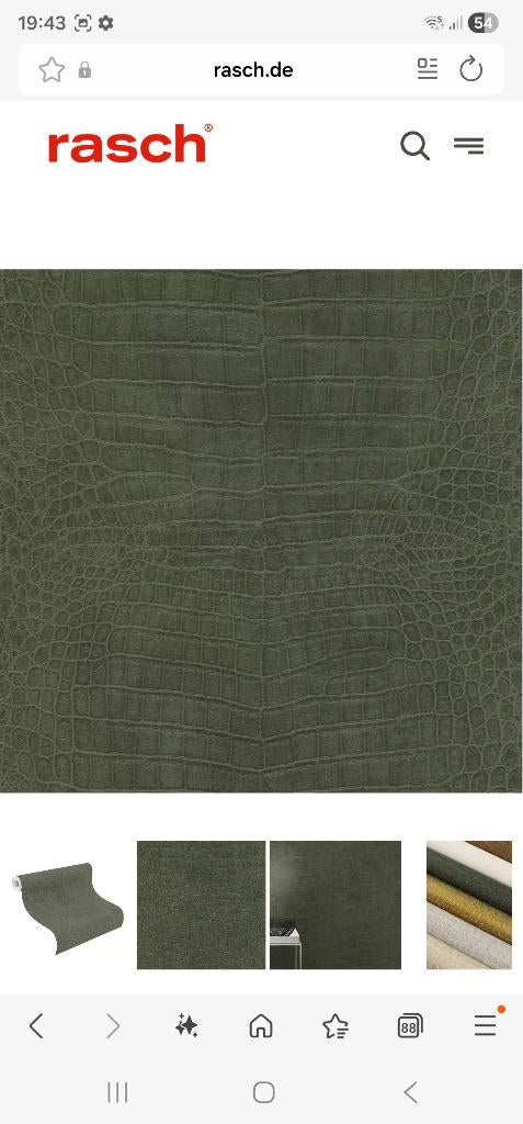 Behangpapier - croco leder - zwart (1 rol), Huis en Inrichting, Stoffering | Behang, Ophalen of Verzenden, Zwart