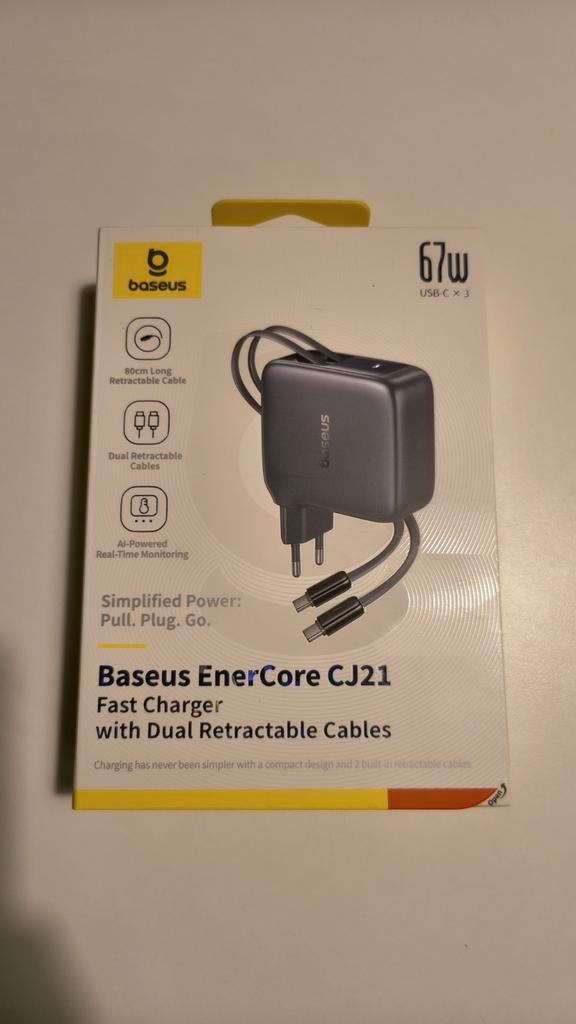 Chargeur double ultra rapide 67w NEW