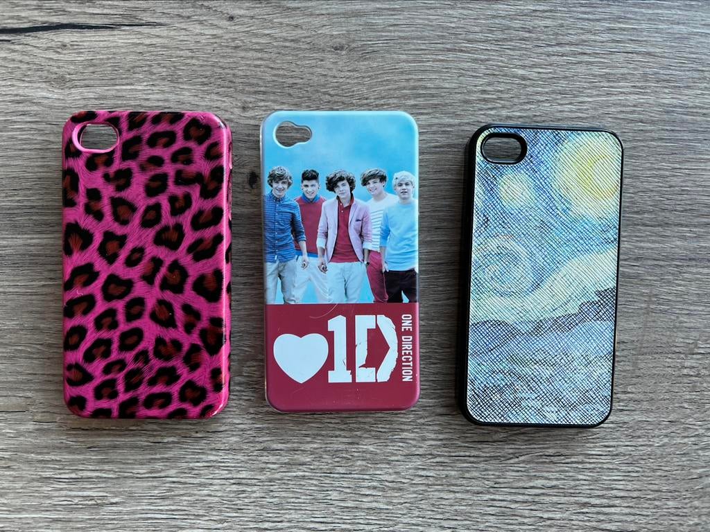 3 hoesjes iPhone 4S, Telecommunicatie, Mobiele telefoons | Hoesjes en Screenprotectors | Apple iPhone, Ophalen of Verzenden, Zo goed als nieuw