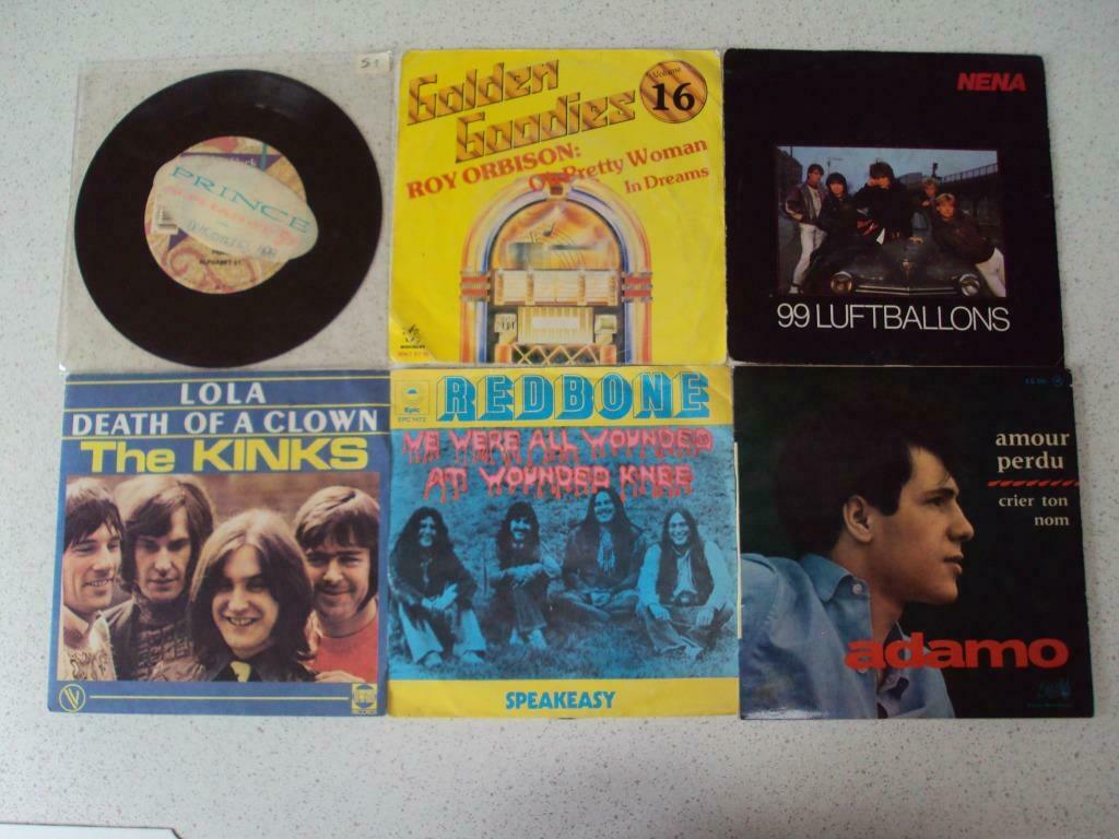Part 59 - 6 Singeljes van Prince, Roy Orbison,Nena, The Kink, Cd's en Dvd's, Vinyl Singles, Ophalen of Verzenden, Gebruikt, Pop