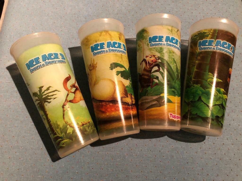 Tupperware bekers Ice Age 3, Ophalen of Verzenden, Zo goed als nieuw, Groen, Beker of Kan