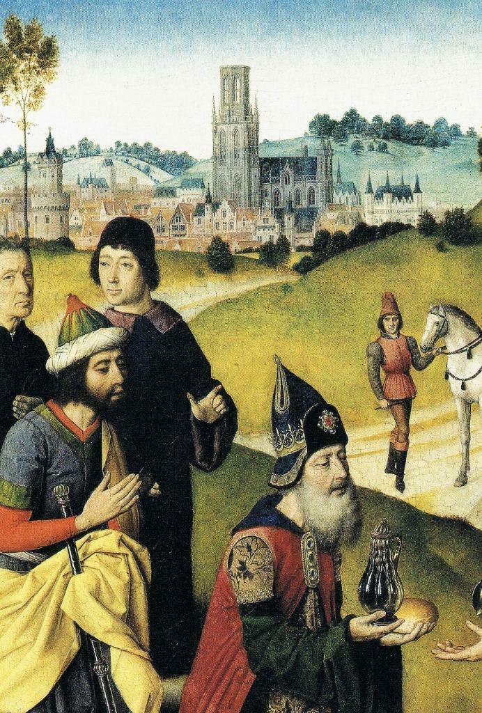 Plaque de Dirk Bouts, Enlèvement, Comme neuf, Peinture et dessin