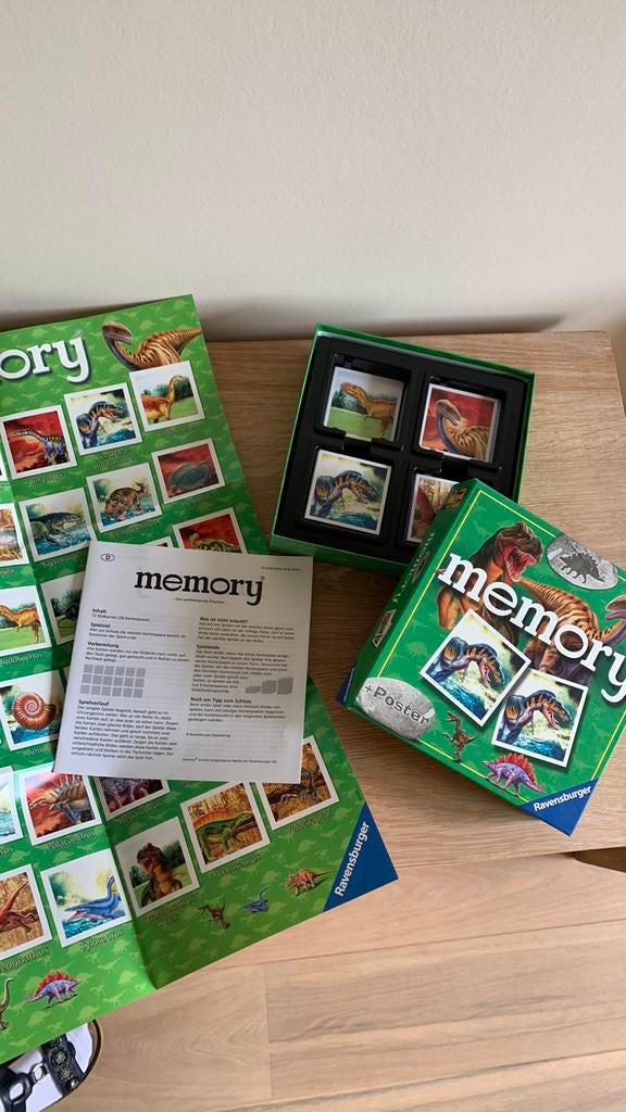 Memory van Ravensburger thema Dino’s, Ophalen of Verzenden, Zo goed als nieuw