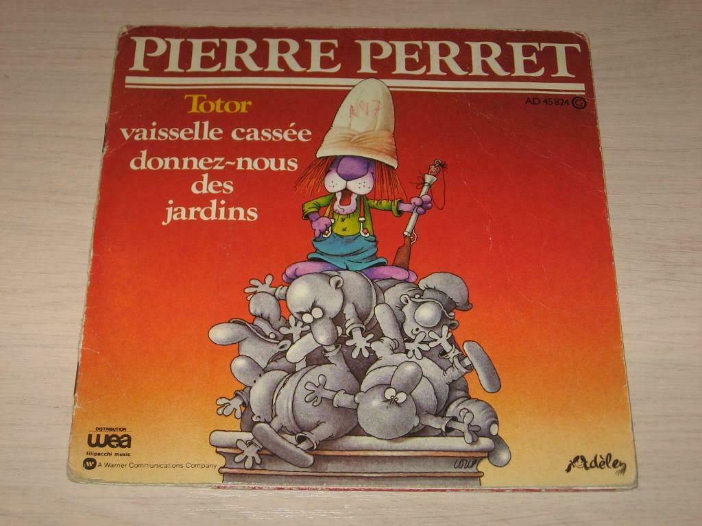 disque vinyl 45 tours Pierre Perret  Vaisselle Cassée, CD & DVD, Enlèvement ou Envoi, Comme neuf