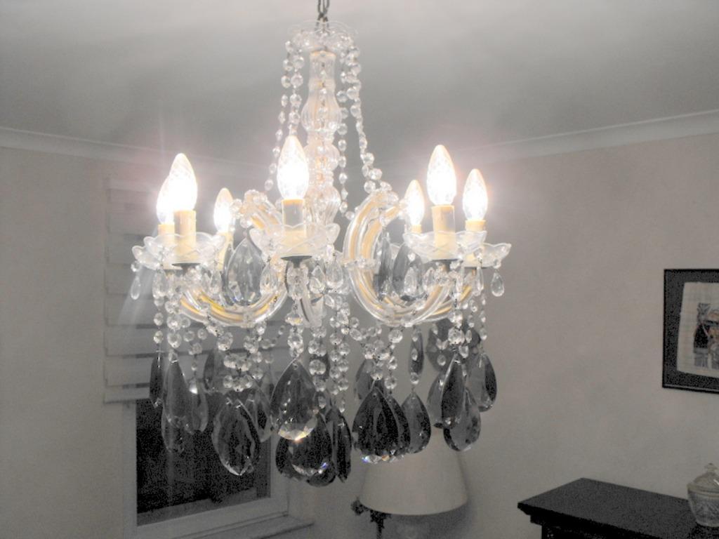 Lustre cristal Murano, Enlèvement, Comme neuf, Verre