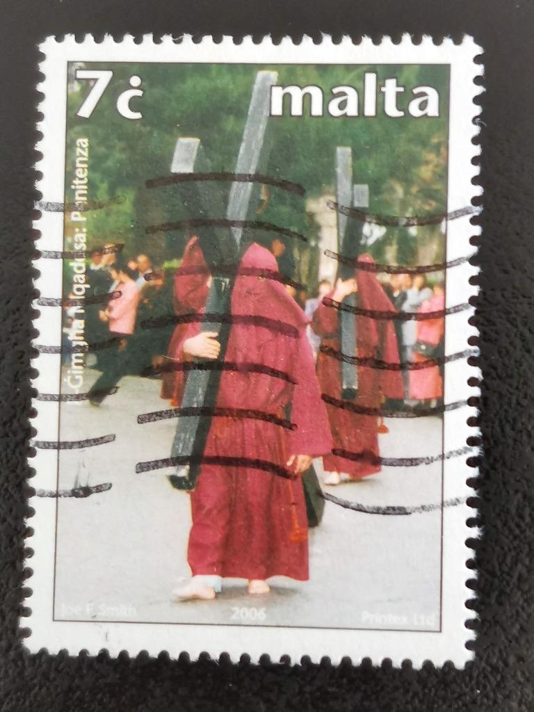 Malte 2006 - Pâques - Procession pénitentielle, Enlèvement ou Envoi, Malte, Affranchi