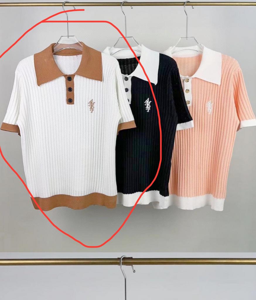 AMIRI Waffle Stitch Polo XL, Kleding | Heren, Ophalen of Verzenden, Nieuw, Maat 56/58 (XL)