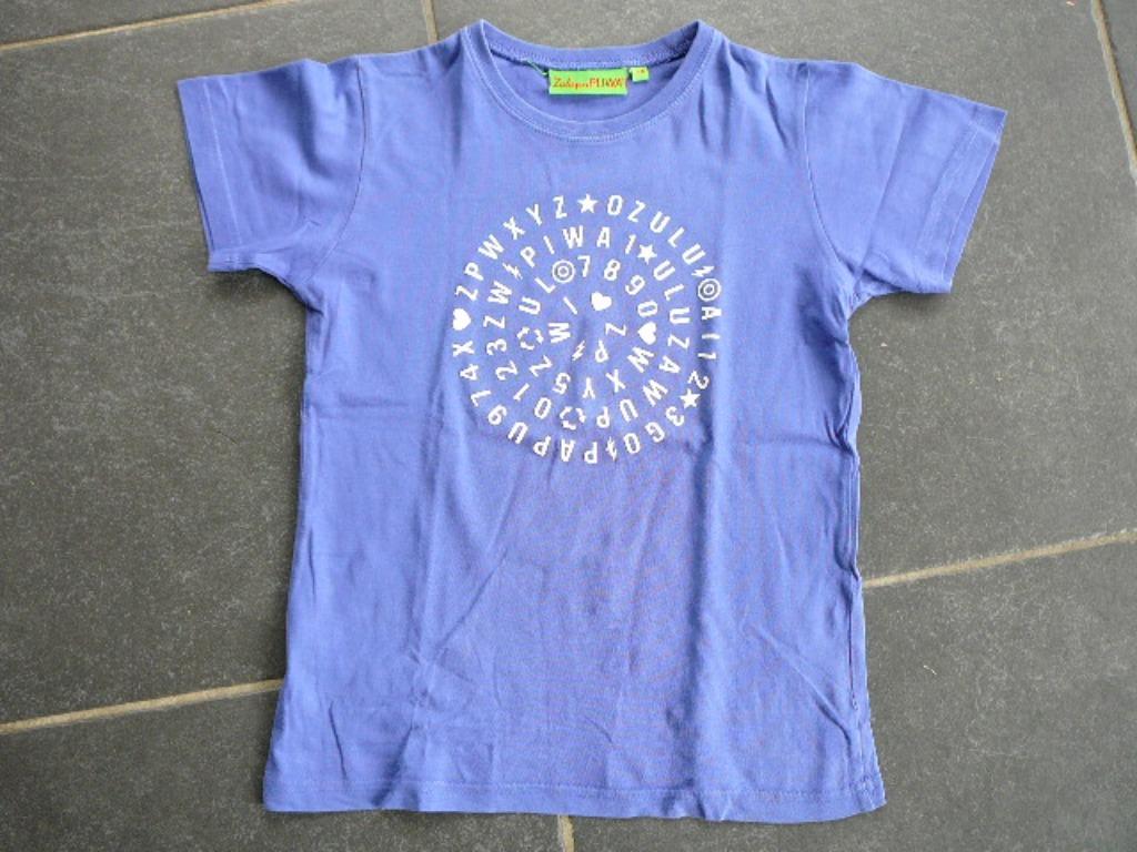 paars-blauw T-shirt van het merk Zulupapuwa, Kinderen en Baby's, Ophalen of Verzenden, Shirt of Longsleeve, Jongen, Zulupapuwa